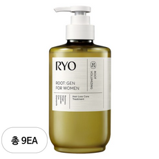 려 여성용 루트젠 단백질 트리트먼트 베르가못 앤 라벤더향, 9개, 515ml