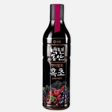 샘표 백년동안 흑초 산머루·복분자 900ml 감칠맛업 간편식 한국전통요리, 29개
