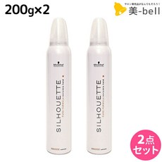 헤어무스 슈워츠코프 실루엣 소프트 무스 200g 2개 세트 스타일링제 미용실 전매품 SILHOUETTE 홀드 헤어 품미 bell 나프라