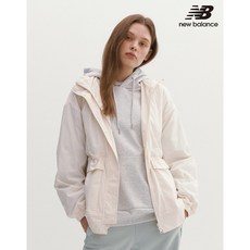 뉴발란스 여성 롱기장 우븐 자켓 바람막이 크림 NBNMC3W712-64