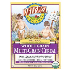 Earths Best Earths Best 유기농 통곡물 멀티그레인 시리얼 8 oz (227 g) 3팩, 227g, 3개