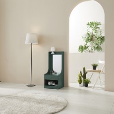 노랑나무 미니 틈새 서랍형 좌식형 서랍 화장대 그레이 400 화이트 그레이 딥그린