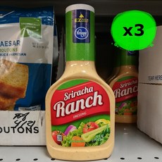 크로거 스리라차 랜치 샐러드 드레싱 소스 473ml 3팩 Kroger Sriracha Ranch Dressing (미국배송)