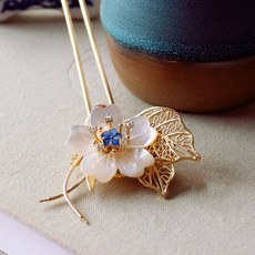 천연보석뒤꽂이