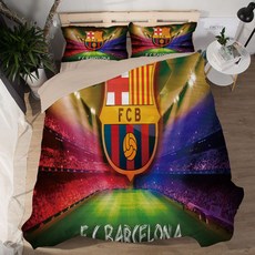 EPL 축구 바르셀로나 맨시티 이불커버 세트 침대 사계절, 디자인20