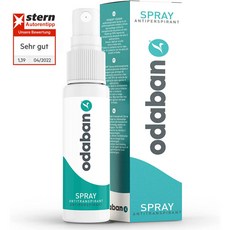 독일 ODABAN 발한 억제제 심한 발한 방지 손 머리 겨드랑이 가슴 등 발 땀 및 다한증 데오 스프레이 30ml 데오드란트 데오도란트 스킨케어 바디케어, 1개