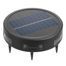 태양광 LED 잔디 조명 풍경 원형 정원등 캠핑 리조트, 1개, 따뜻한빛