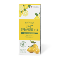 바이퀸 하루 1레몬 유기농 100% 리얼착즙 레몬즙, 280g, 2개