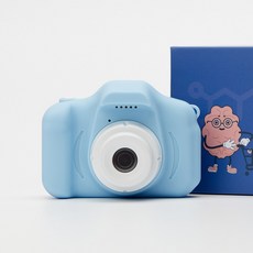 도파밍 어린이 키즈 미니 디지털 카메라 + SD카드 16GB, 스카이+메모리카드