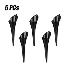 자동차용 긴 스템 깔때기 가솔린 오일 충전 플라스틱 오토바이 급, 7.5pcs Black, 1개