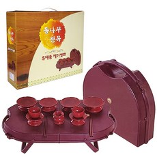 휴대용 통나무 원목 제기세트 12pcs (성묘 제사 제수용품 목기세트 차례, 1개