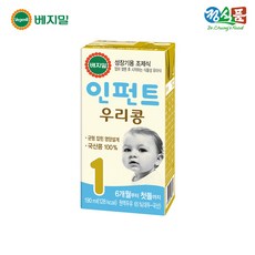 베지밀 인펀트 우리콩 1단계 유아식 두유 190ml, 80개