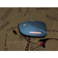 후면보기 블루 미러 LED 방향 지시등 난방 사각지대 모니터 기아 K3 201015 용 2 개, 2개