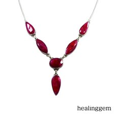 루비천연석목걸이