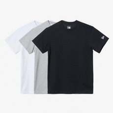 newera 뉴에라 무지 에센셜 반팔 티셔츠 3팩 12580019