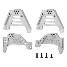 금속 서스펜션 브래킷 완충기 거치대 댐퍼 마운트 RC 자동차 액세서리 axial scx10 iii 글래디에이터 업그레이드 부품, 3) Sliver All 4pcs