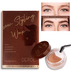 Eyebrow Wax，Waterproof Brow Styling Wax，Brow Soap with Feathered Fluffy Brows Effect Brow Gel for, 한개옵션0