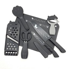 KAI 냐미 조리도구세트 7종 혼족 신혼 집들이선물 캠핑 차박 키친툴 고양이 감성주방식기