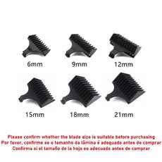 Kemei KM-5027 1949 5098 9163 5021 등 헤어 트리머 리미트 빗 범용 블랙 가드 미용사 커팅 가이드, 06 6-21