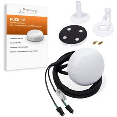 Poynting Puck-5 5-in-1 운송 및 M2M/IOT 안테나 | 5G | 4G LTE | 2X2 MIMO | 2X2 MIMO WiFi | GPS/GLONASS | 6, 2X2 WiFi White