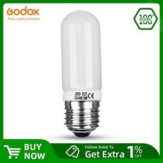 Godox 150W E27 모델링 램프 조명 전구 스튜디오 플래시 DE300 DE400 SK300 SK400 QS600 QT600 DP400 DP600 GS400, [09] 4pcs 220V, 2개