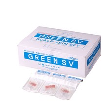 Green SV 두원메디텍 그린에스프비 나비침 24Gx3-4인치 Scalp Needle, 1개