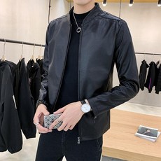 남자가죽자켓 바이커 재킷 라이더 점퍼 잠바 오토바이 봄 가을 아메리칸 탑 파일럿 슈트 정장 QOYO, 2XL