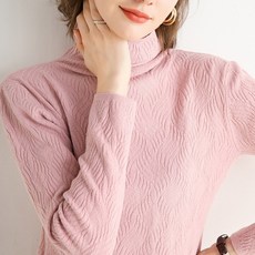 너와나(Nowana) 긴팔 이너셔츠 레이어드 넥 여성 이너티셔츠 겨울 가을 솔리드 무지 니트셔츠 보이핏 볼륨 양털 풀오버