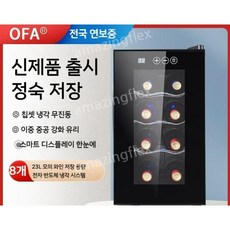 미니 와인셀러 8병 냉장고 가정용 와인 소형 블랙 술장고 쇼케이스, 재즈 블랙 8 개