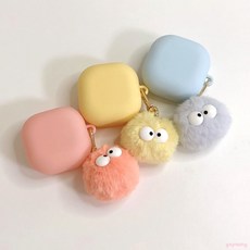 에이드 갤럭시 버즈2 프로 케이스 버즈 FE 라이브 먼지 키링, 에이드 - 소다 케이스, 레몬 먼지 키링