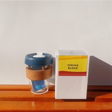 일본 블루보틀 텀블러 BlueBottle 환경보호 내열 유리 머그, B 340ml, 1개