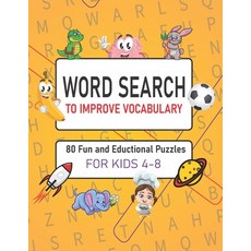 Word Search For Kids 4-8 To Improve Vocabulary: 80 Fun and Eductional Puzzles with Fun Themes to Kee... Paperback, Independently Published