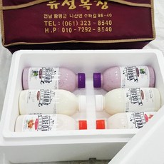 목장직송 수제요거트 선물세트 (500ml 각2병 플레인 딸기 블루베리)