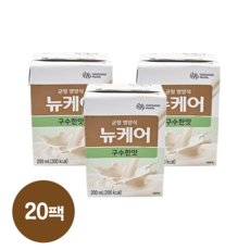 대상 뉴케어 구수한맛 200ml 빨대형 2중포장, 20개