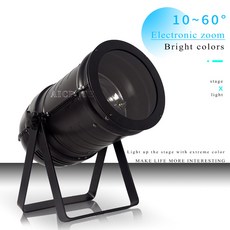 선형 COB DMX 시어터 LED 조명 200W 3200K 60 투광 회의실 화이트 따뜻한, 미국 플러그, Cool and warm 2in1
