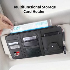 차우산걸이 선바이저 자동차 멀티 포켓 보관 가방 Yaris Corolla Caldina Auris Rav4 용 인테리어 액세서리, Beige For Toyota, 1개