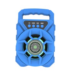 GHSHOP 다기능 휴대용 무선 노래방 블루투스 스피커 충전식 HD 스테레오 음질, 120x85x180mm, 플라스틱, 푸른