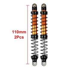 RC 금속 완충기 오일 조절식 댐퍼 1/10 크롤러 축 SCX10 90046 AXI03007 TRX4 용 70mm, 05 Gold 110mm 2PCS, 2개