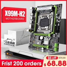 새로운 JINGSHA X99 마더 보드 Lga 2011 3 소켓 지원 E5 V3 V4 Cpu 및 4 * DDR4 ECC REG RAM 2 * PCIE 16X USB3.0 Sata, 1개, 단일, 단일