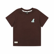 캉골키즈 [캉골키즈]AQBCRT04100BR 스몰로고 백 프린트 티셔츠