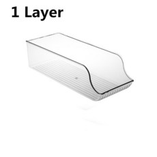 맥주 소다 캔 홀더 플라스틱 냉장고 주최자 병 보관함 주방 주최자 서랍 캔 디스펜서, 02 1 Layer, 1개