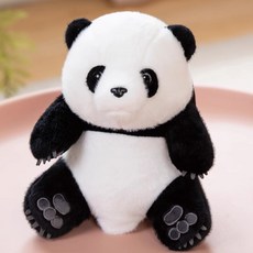 쌍둥바오 판다 팬더 인형 굿즈 대형 봉제인형, 6개월 50cm 후이팬더(고급 라텍스)