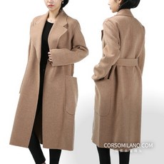 아크네 여성 양면 벨트 카멜 코트 A90185 AF5