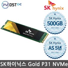 SK하이닉스 GOLD P31 NVMe SSD, HFS500GDE9X0733, 500GB