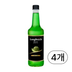 롱비치 멜론 시럽 740ml 4개