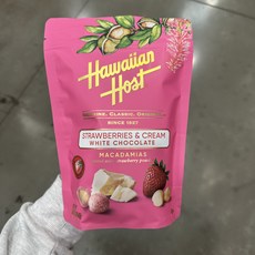 하와이안호스트 스트로베리 앤 크림 화이트 초콜릿 코스트코 마카다미아, 2개, 453g
