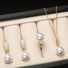 다이아목걸이반지세트