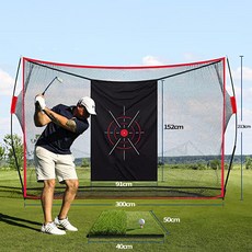 실내 야외 풀스윙 골프 연습망 그물망 네트, 기본연습그물망, 1개 - 골프네트