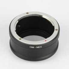 Olympus OM 렌즈 용 어댑터 NEX3/ NEX5/ 5N /5R/NEX6/NEX7/NEXC3 소니 NEX 어댑터 호환, 01 black, 1개