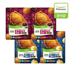 [풀무원] 날개붕어빵 300g 단팥2개+슈크림2개